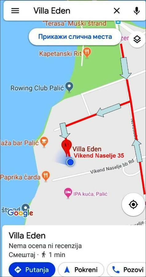 Vila Eden Palić Exteriér fotografie